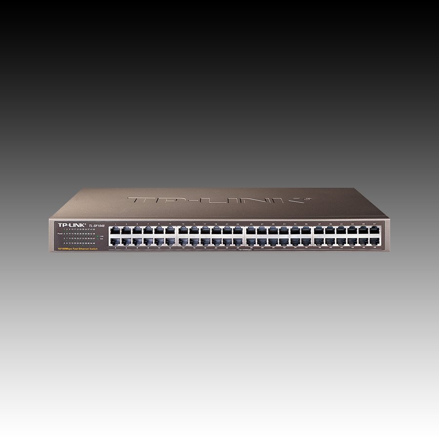 Switch TP-Link TL-SF1048, 48-Port RJ45 10/100Mbps Standard 19-inch rack-mountable steel case switch, 9.6Gbps Switching Capacity, Fanless, Auto Negotiation/Auto MDI/MDIX - Slika 3