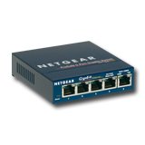 Netgear Switch ProSafe plus GS105 (5 x 1000/100/10Mbps, Desktop, Auto-sensing per port) Retail