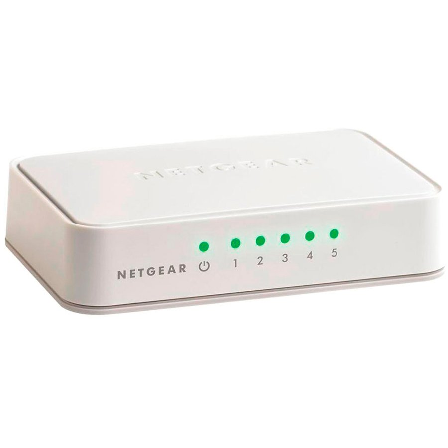Netgear 5x 10/100/1000 ProSafe switch, plastic casing, external power supply