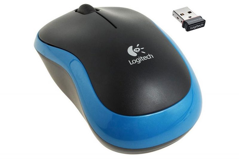 Logitech M185 plavi, bežični miš