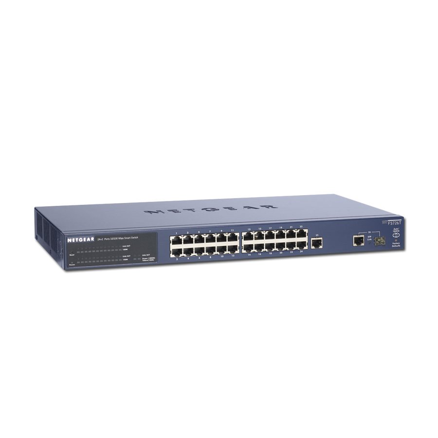 Switch NETGEAR FS726T (24 x 10/100Mbps, 2 x 10/100/1000Mbps, 1 SFP Slots, DHCP Client Built-in) - Slika 4