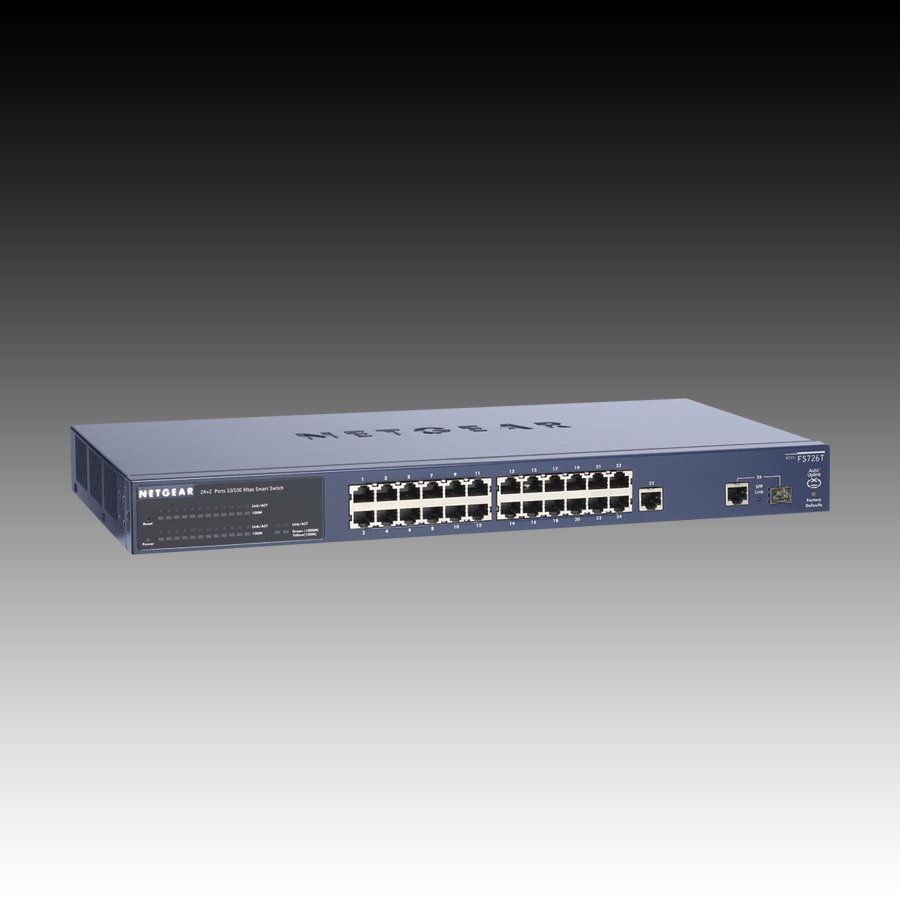 Switch NETGEAR FS726T (24 x 10/100Mbps, 2 x 10/100/1000Mbps, 1 SFP Slots, DHCP Client Built-in) - Slika 3