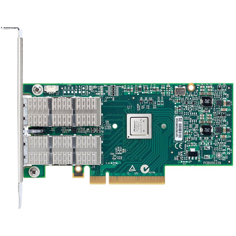 Mellanox ConnectX-3 Pro EN network interface card, 10GbE, dual-port SFP+, PCIe3.0 x8 8GT/s, tall bracket, RoHS R6, hardware revision C
