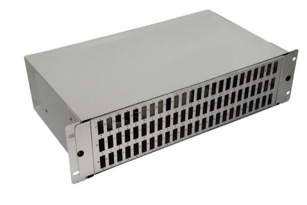 NFO Patch Panel 3U 19" - 72x SC Duplex, Slide-out on rails, 6 trays