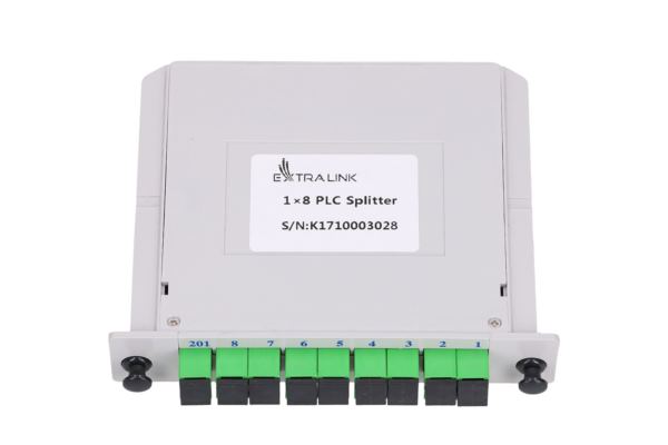 NFO Fiber Optic PLC Splitter, 1:8, Slot Type, SM, SC APC