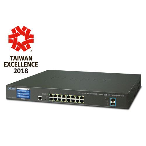 Planet L2 16-Port RJ45 Gigabit 4-Port Shared SFP 4-Port 10G SFP Managed Switch w redundant power