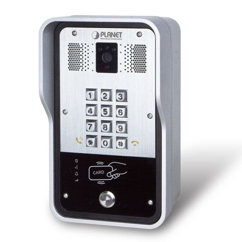 Planet 720p SIP Multi-unit Apartment Vandalproof Door Phone with RFID and PoE