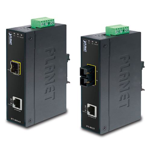 Planet Ethernet to FX Industrial Media Converter