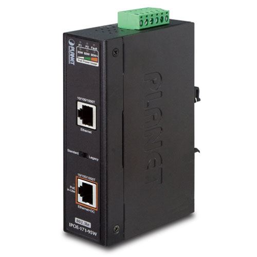 Planet Industrial Single Port GbE Ultra 95W PoE Injector