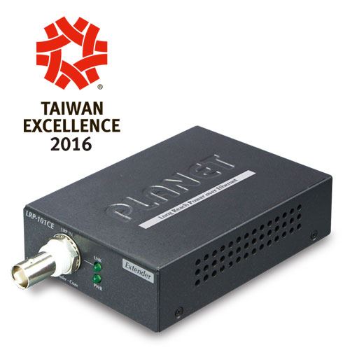 Planet 1-Port Long Reach POE over Coax Injector, 20 to 70 Degree C, up to 1KM