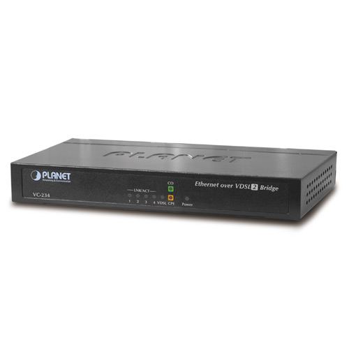 Planet VC-234, 4-Port Ethernet over VDSL2 Bridge (Profile 30a)