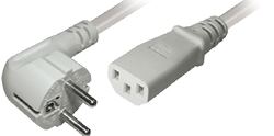 Transmedia Power Cable CEE 7 7 plug angled IEC 320 C13 Jack