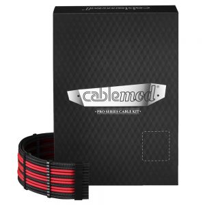 CableMod PRO ModMesh C-Series AXi, HXi & RM Kabelski Kit - crni/crveni