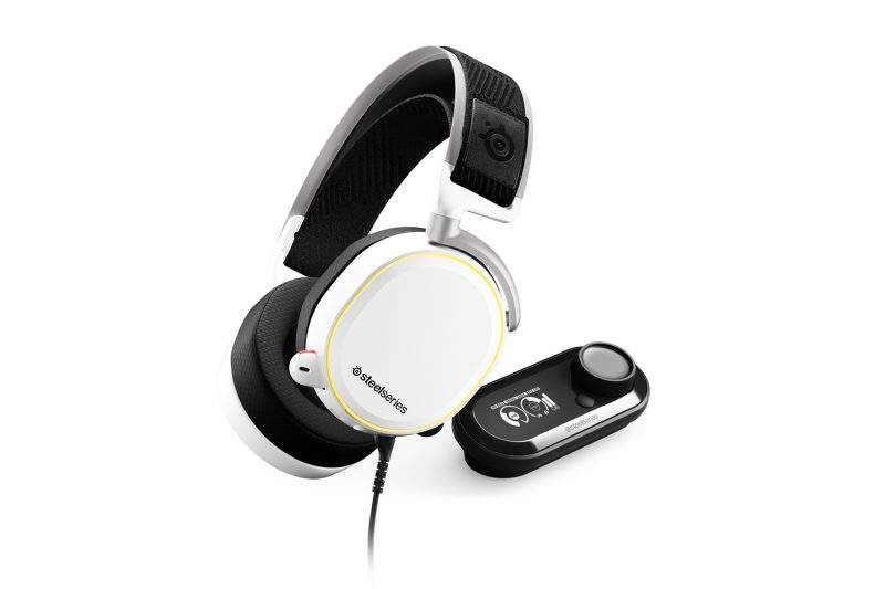 SteelSeries Arctis Pro + GameDAC, Surround, gaming slušalice, bijele