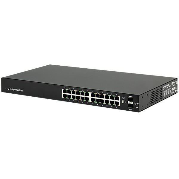 Ubiquiti EdgeSwitch ES-24-LITE - Switch - L3 - Managed - 24 x 10/100/1000 + 2 x Gigabit SFP - rack-mountable
