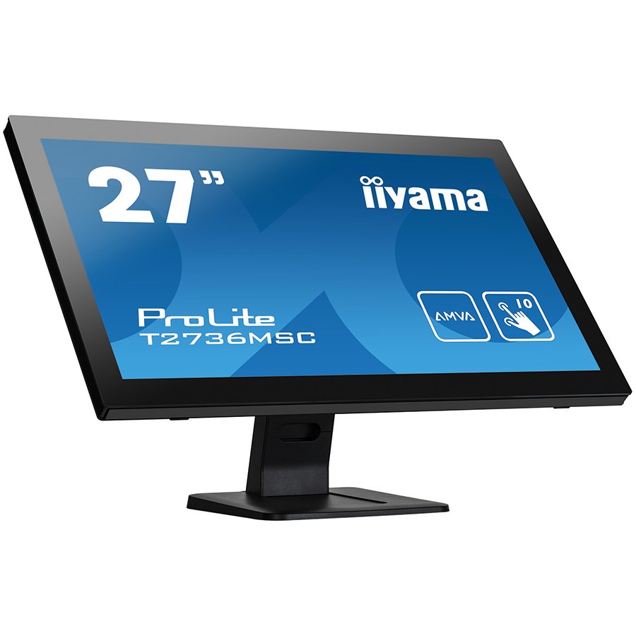 IIYAMA Monitor Prolite, 27" PCAP 10P Touch Screen, 1920x1080, VA-panel, Flat Bezel Free Glass Front, VGA, HDMI, DisplayPort, 255cd/m² (with touch), USB 3.0-Hub (4xOut), 3000:1 Static Contrast, 5ms - Slika 5