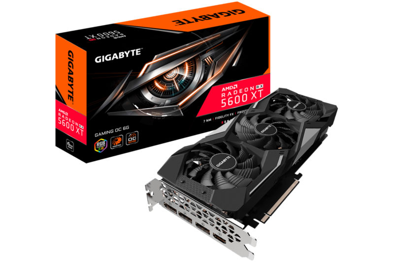 GIGABYTE Radeon RX 5600 XT GAMING OC 6G, grafička kartica