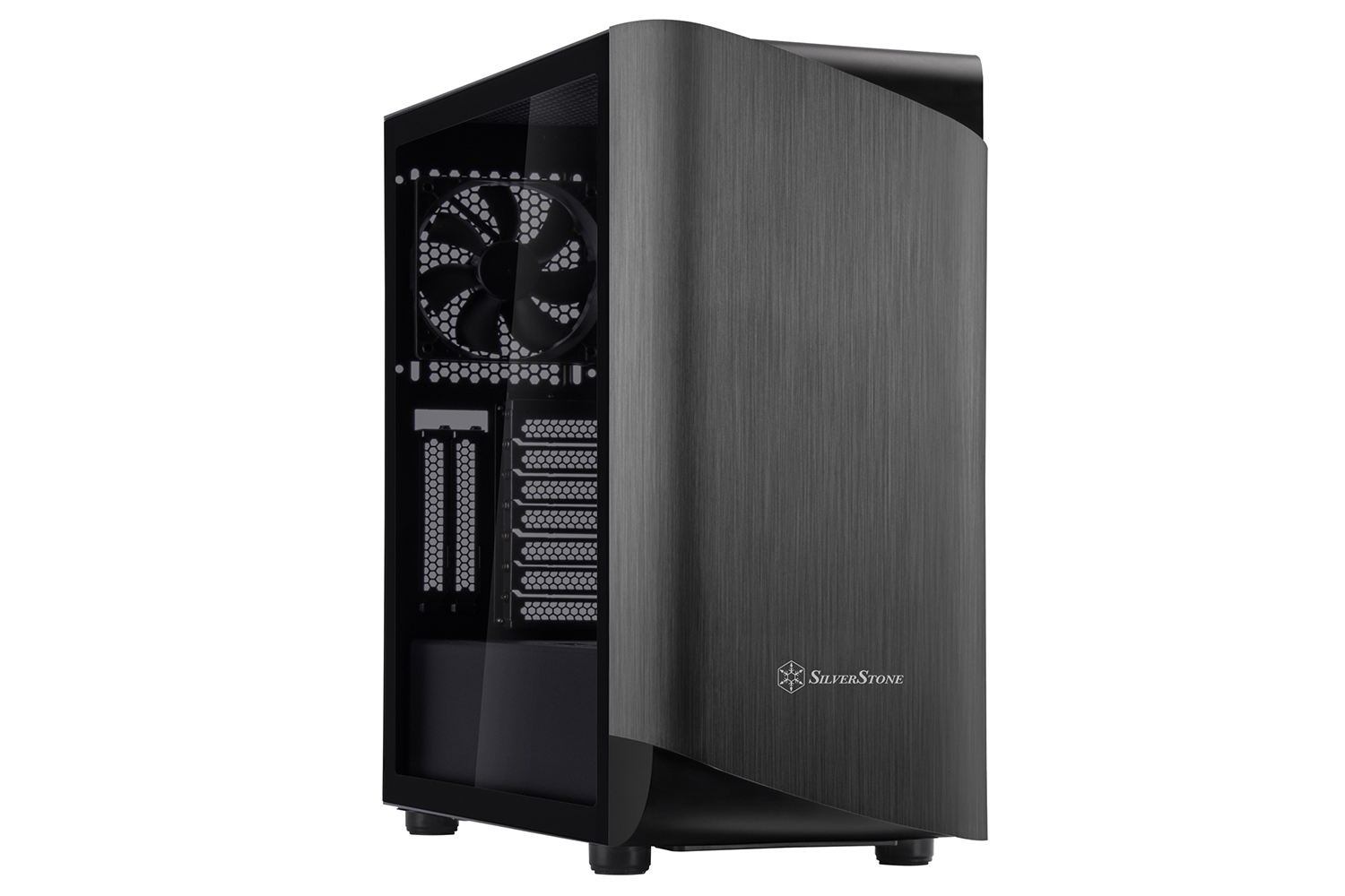 SilverStone SETA A1 Titanium on black kućište, crno, ATX Mid Tower