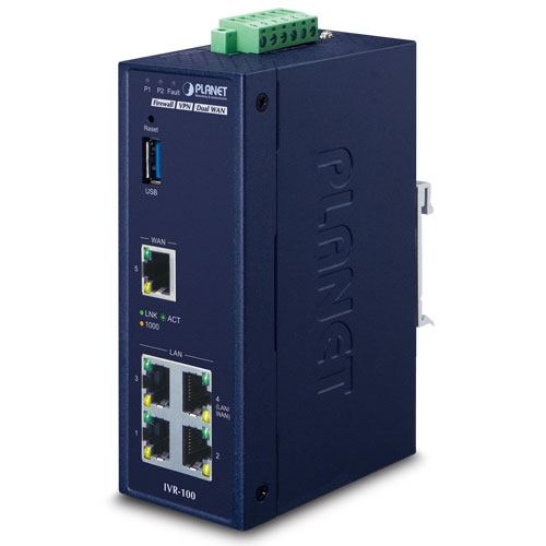 Planet Industrial 5-Port 10 100 1000T VPN Security Gateway