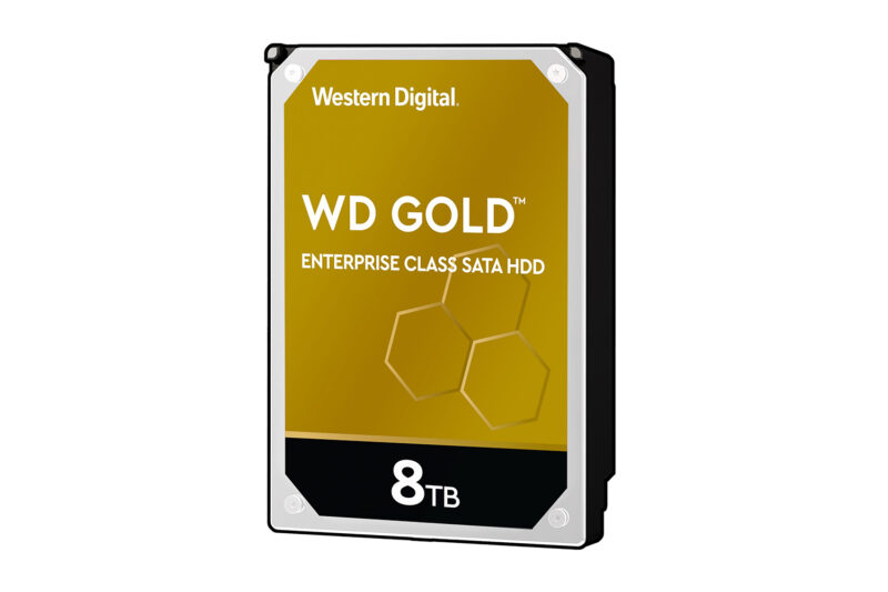 WesternDigital Gold™ Enterprise HDD, 8TB, 7200 RPM, 3.5″