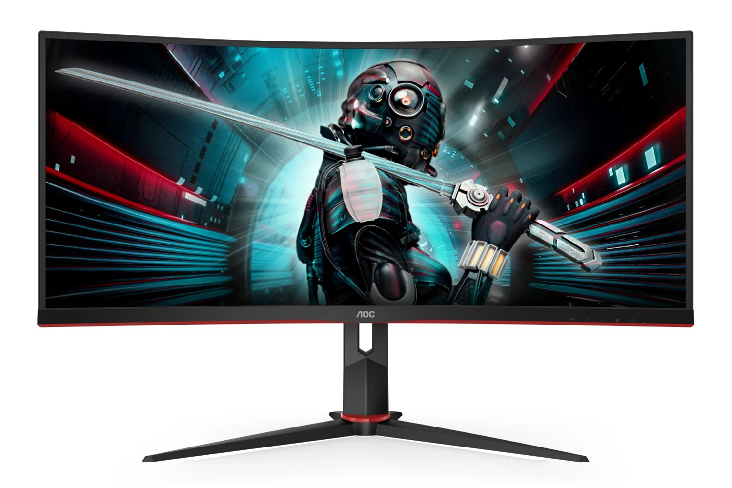 AOC CU34G2 monitor, 34'', UWQHD, 100Hz, FreeSync, VA