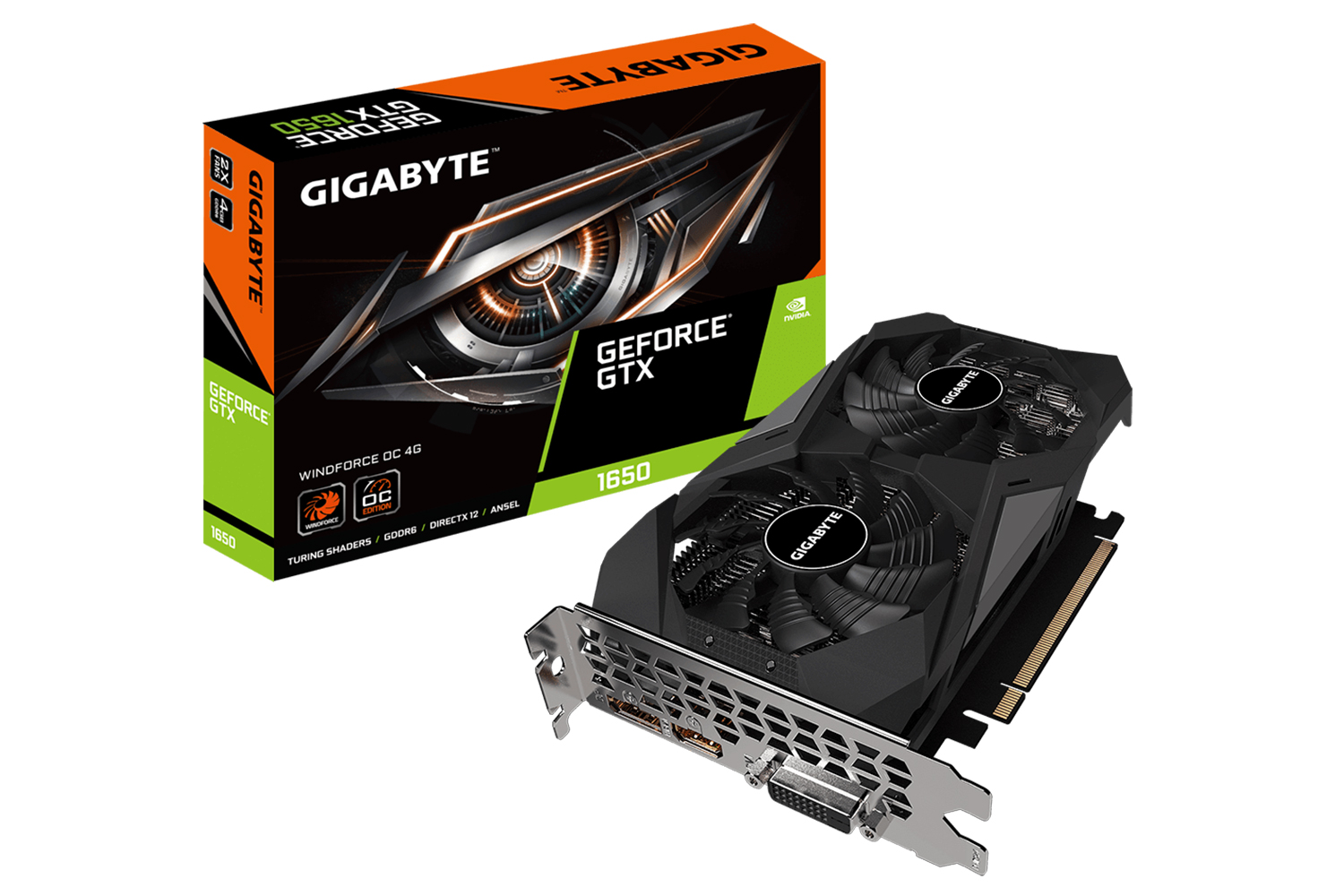 GIGABYTE GeForce GTX 1650 D6 WINDFORCE OC 4G