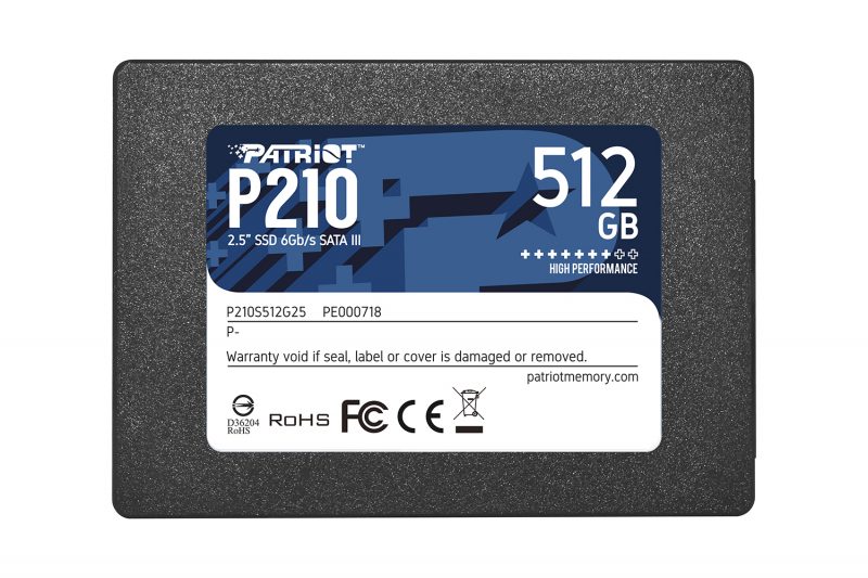 Patriot P210 SSD, 512GB