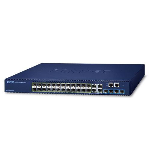 Planet Layer 2 20-Port 100 1000X SFP 4-Port Gigabit TP SFP Combo 4-Port 10G