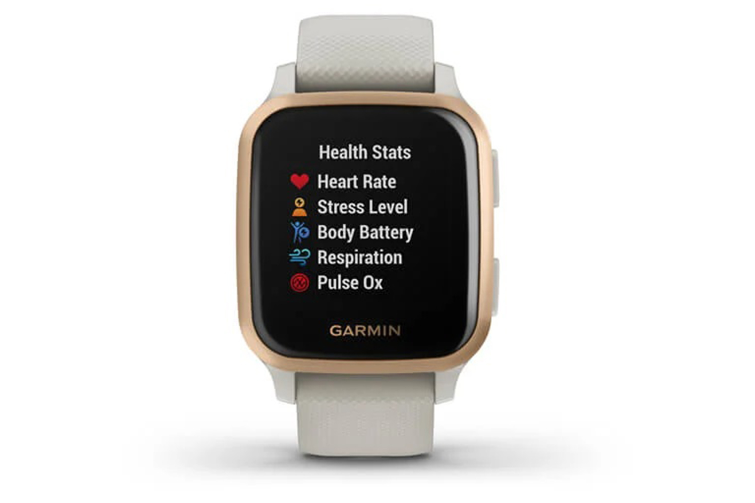 Garmin Venu Sq Music pametni sat, Ružičastozlatni/ Svijetla boja pijeska - Slika 2