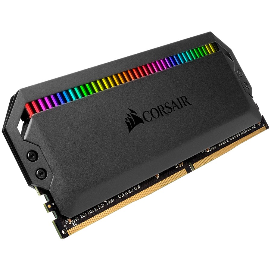 DDR4, 3200MHz 32GB 2x16GB DIMM, Unbuffered, 16-18-18-36, XMP 2.0, DOMINATOR PLATINUM RGB Black Heatspreader, RGB LED, 1.35V