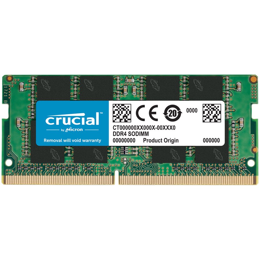 Crucial DRAM 16GB DDR4-2666 sodimm, EAN 649528903563
