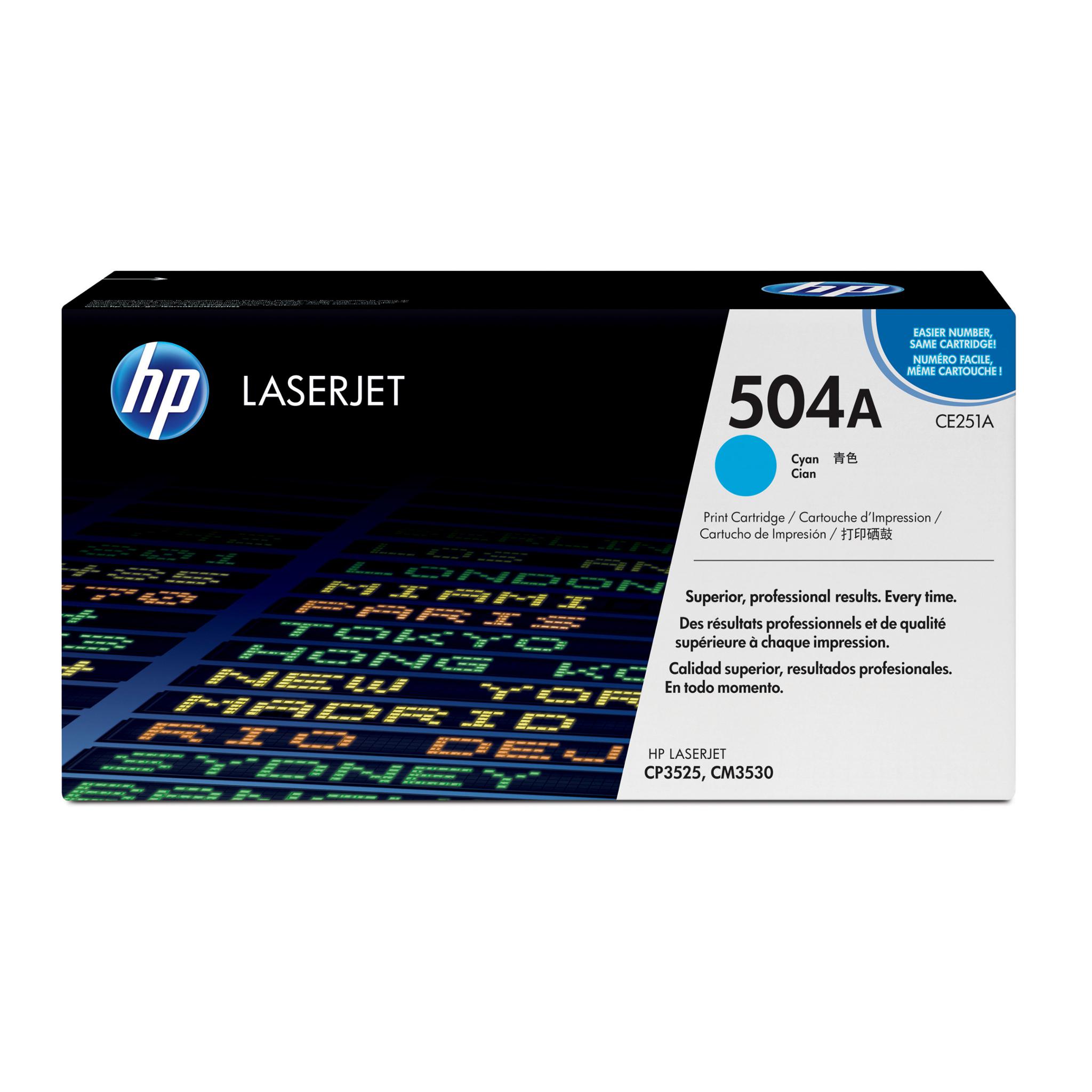 TONER HP CE251A CM3530 CYAN 504A