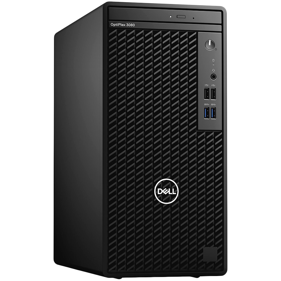 Dell OptiPlex 3080 Tower BTX w/260W, Intel Core i5-10500, 8GB (1x8GB) DDR4 non-ECC, M.2 256GB PCIe NVMe, Intel Integrated Graphics, TPM, 8x DVDRW, no WLAN, Speaker, KB+M, Win10Pro, 3Y