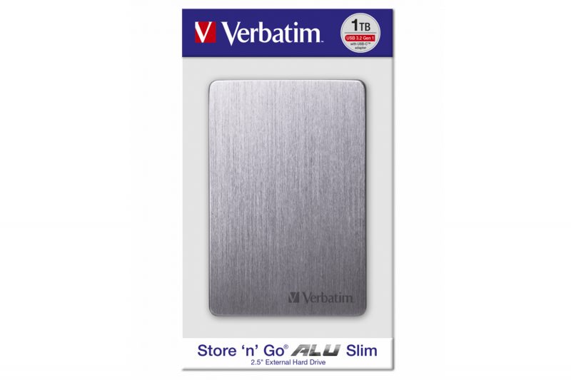 Verbatim Store’n’Go Alu slim HDD, 1TB