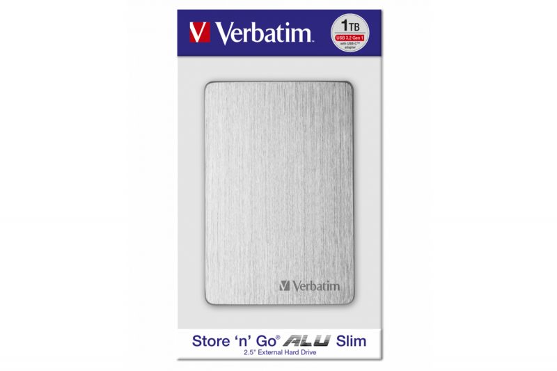 Verbatim Store'n'Go Alu slim HDD, 1TB