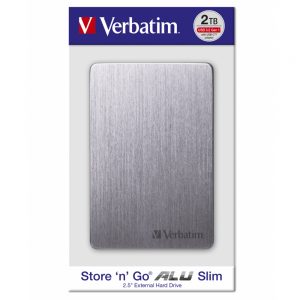 Verbatim Store’n’Go Alu slim HDD, 2TB