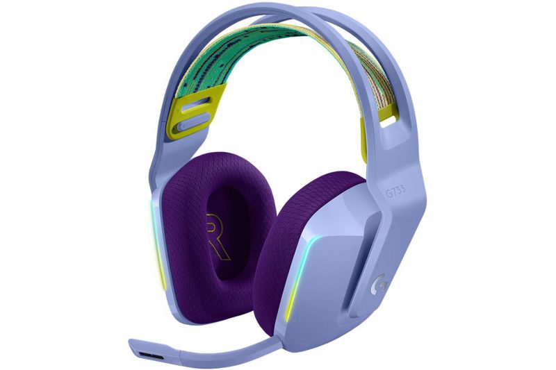 Logitech G733 LIGHTSPEED Lilac, gaming slušalice