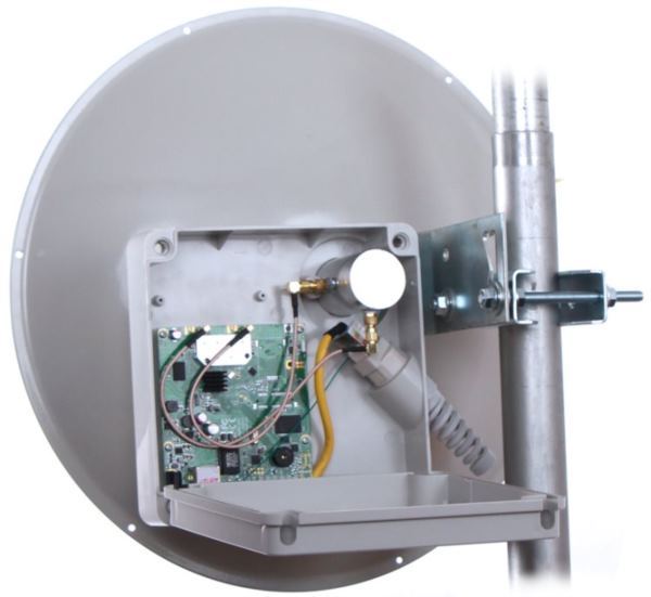 MaxLink MaxStation Mikron 924PR AC Lite, 24dBi dish MIMO antenna, 5GHz, RouterOS L3, complete outdoor unit