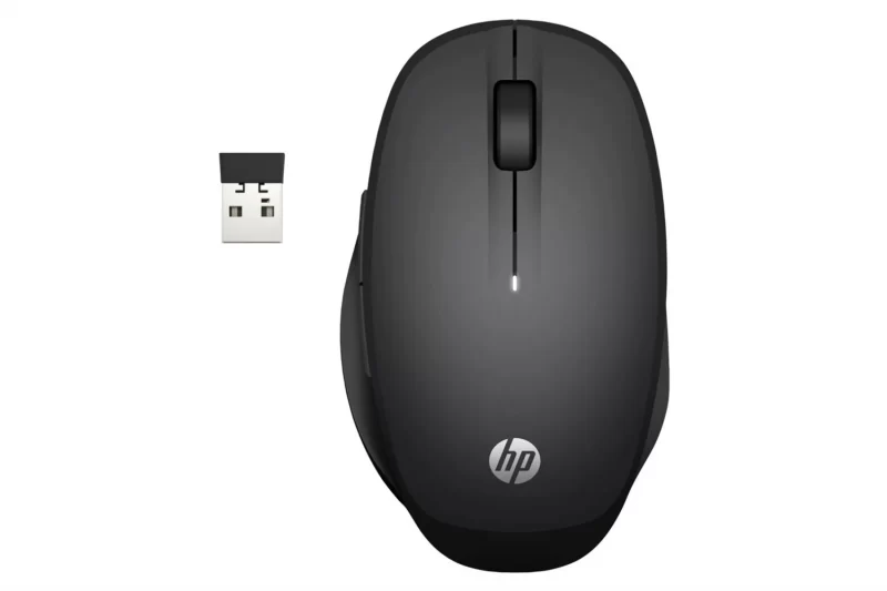 HP Dual Mode Black Mouse 300, bežični miš