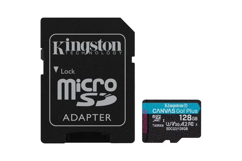 KINGSTON Canvas Go Plus 128GB, MicroSD, UHS-I, memorijska kartica + Adapter