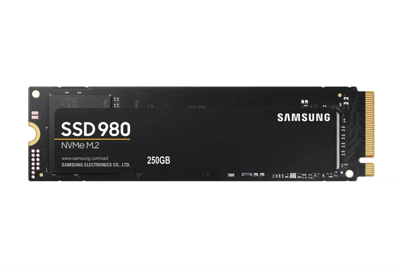 Samsung 980 SSD, 250GB, PCIe 3.0, M.2.