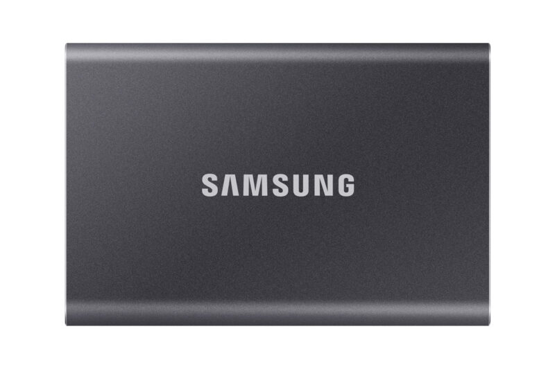 Samsung Portable T7 SSD, 2TB, USB 3.2, sivi