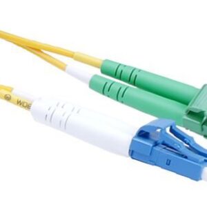 NFO Patch cord, LC UPC-LC APC, Singlemode 9 125, G.657A2, 3mm, Duplex, 2m