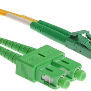 NFO Patch cord, LC APC-SC APC, Singlemode 9 125, G.657A2, Duplex, 2m