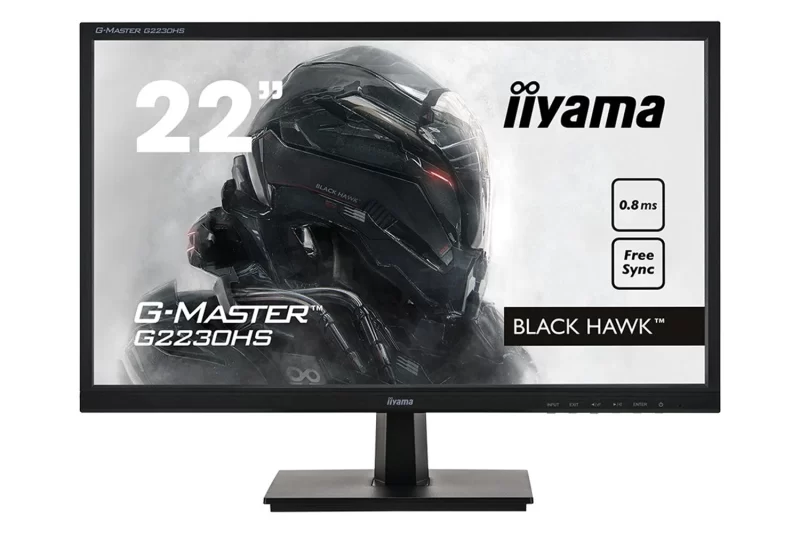 Iiyama G-MASTER G2230HS-B1 monitor, 22", FullHD, 75Hz, FreeSync, TN