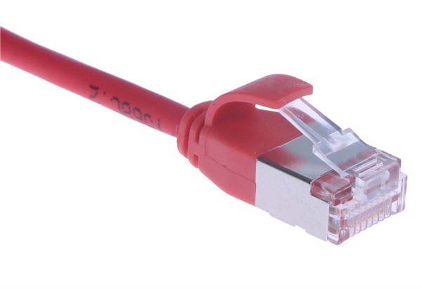 Masterlan comfort patch cable u FTP, extra slim, Cat6A, 0, 25m, red, LSZH