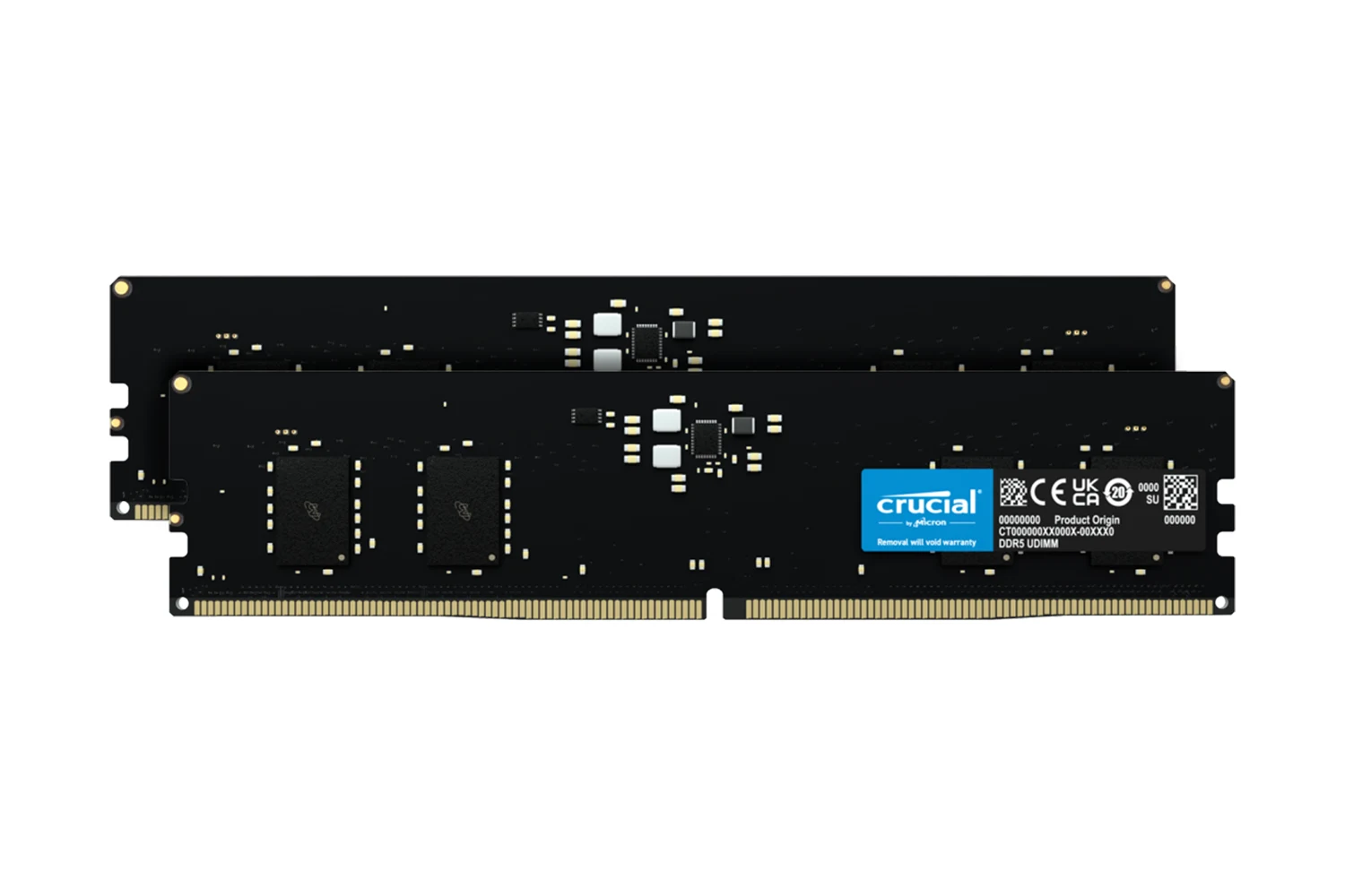 Crucial U-DIMM 16GB Kit (2x8GB) DDR5 memorija, 4800MHz, CL40