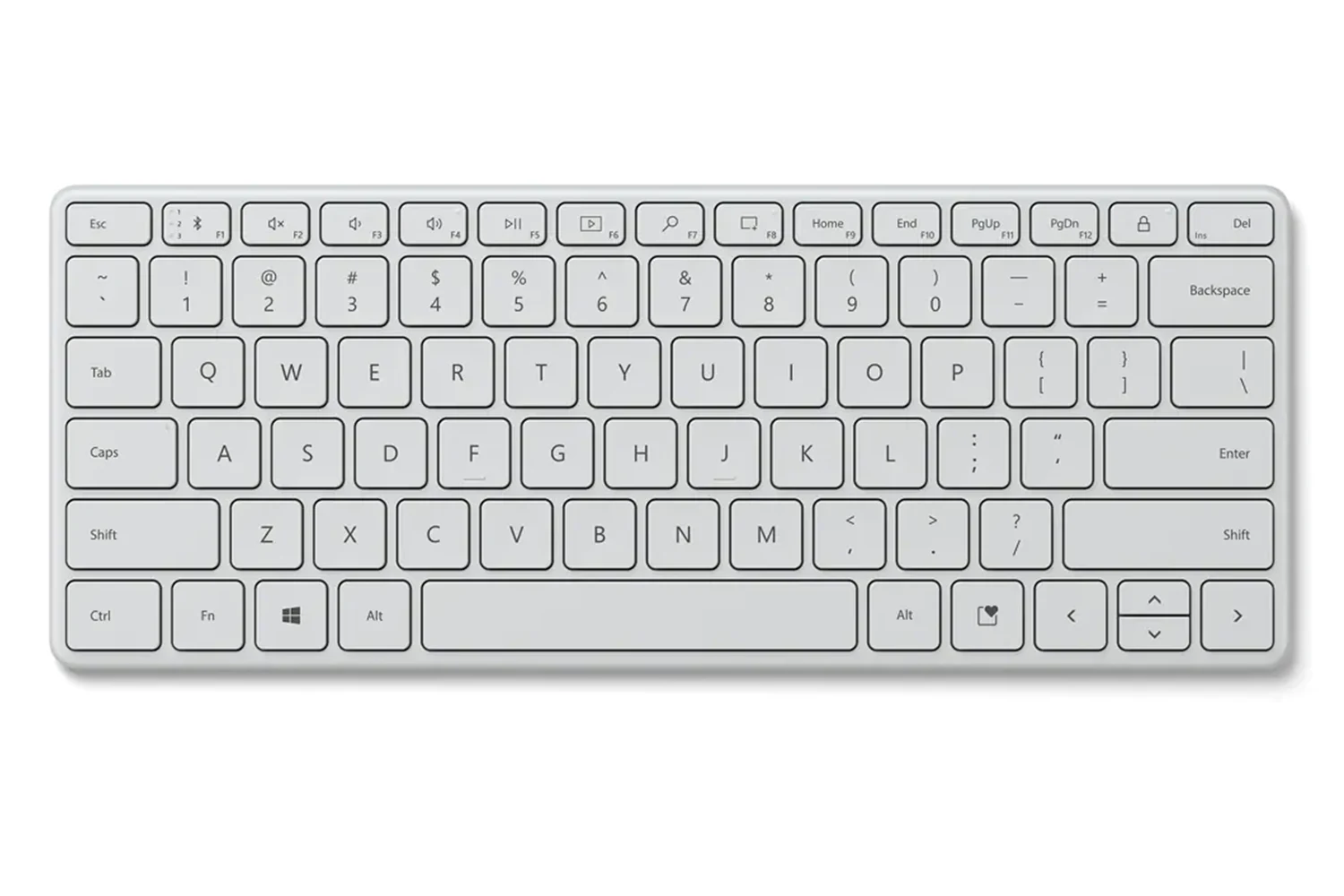 Microsoft Compact Bluetooth Keyboard Glacier, bežična tipkovnica