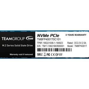 Teamgroup MP34 SSD, 1TB, PCIe 3.0, M.2.