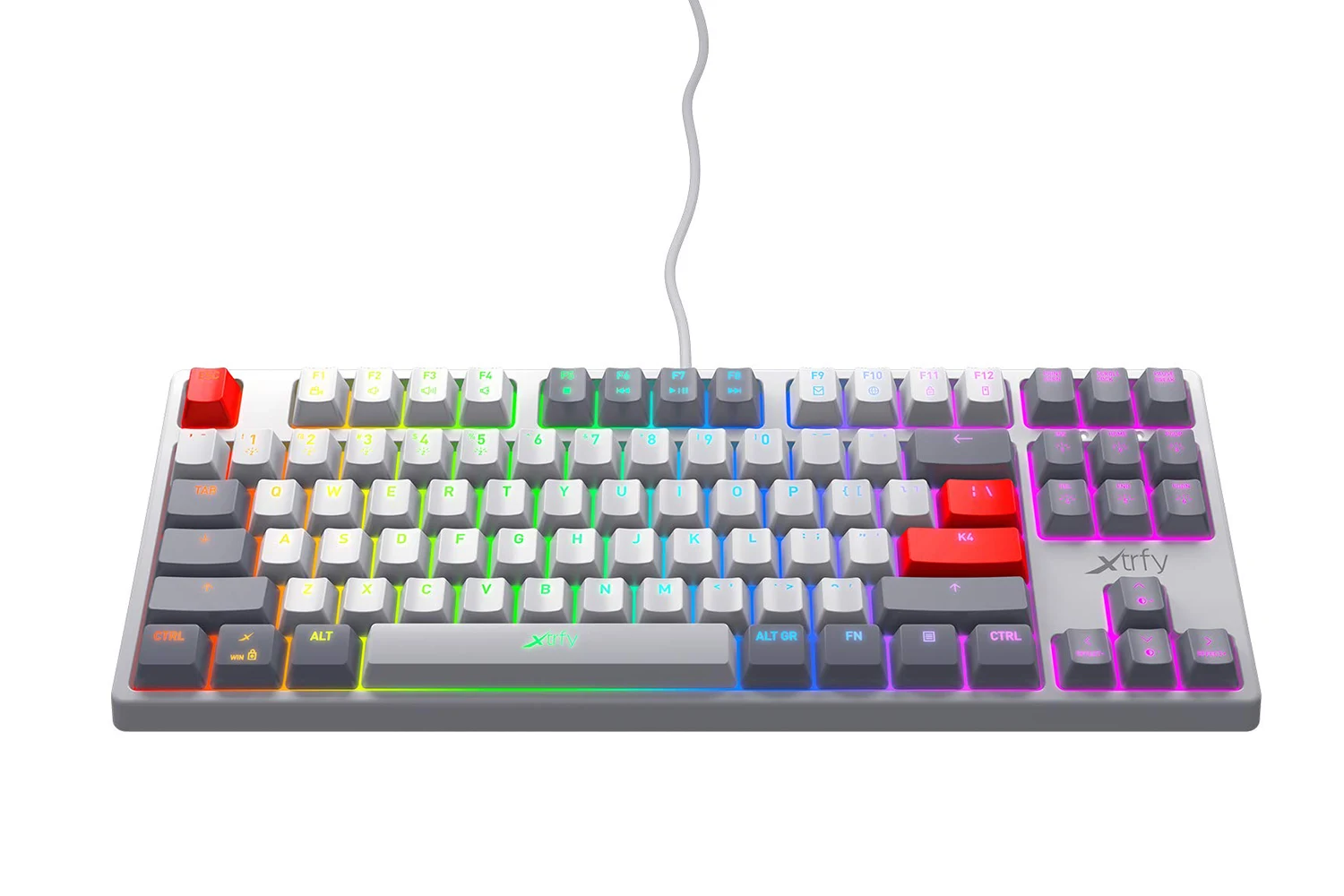 XTRFY K4 RGB Tenkeyless RETRO Edition, mehanička žična tipkovnica